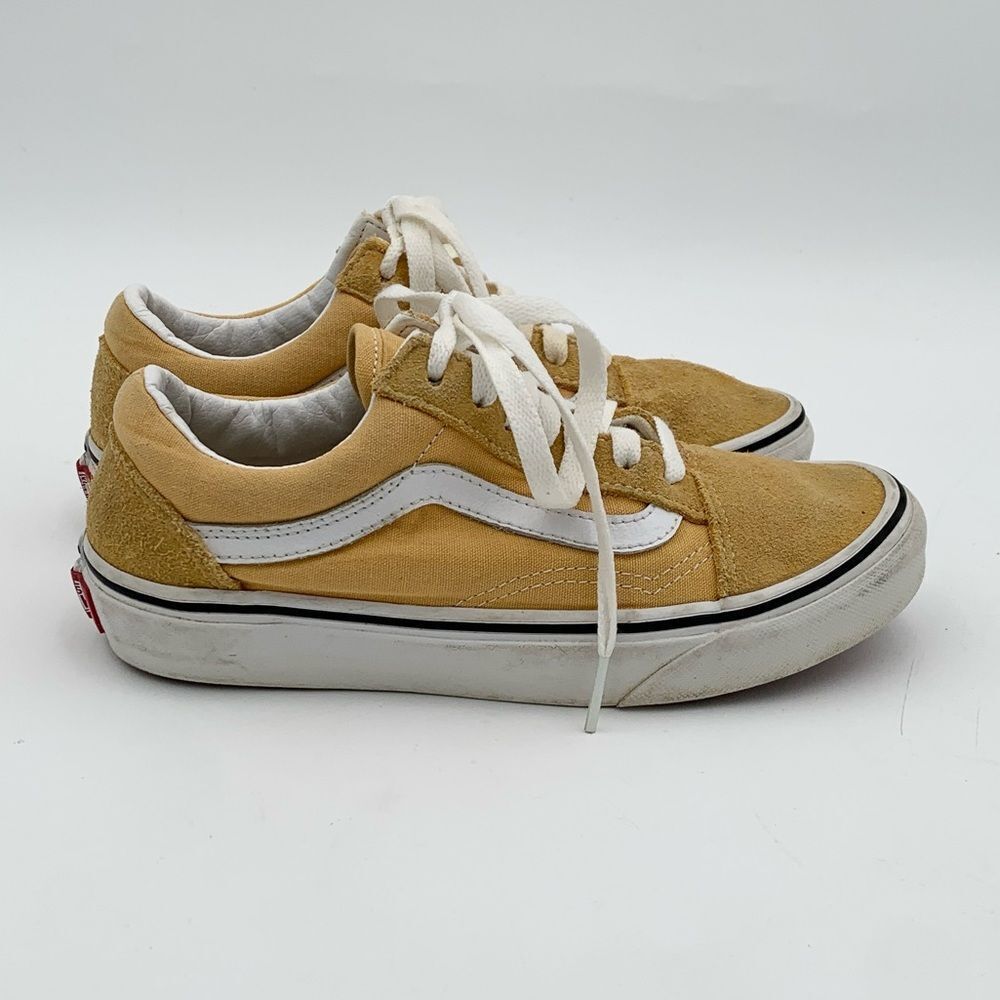 Vans Yellow Suede Low-Top Sneakers | Women’s Size 5.5 | Skate & Casual Shoes